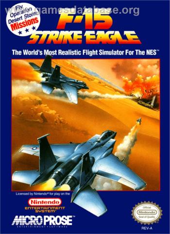 Cover F-15 Strike Eagle for NES